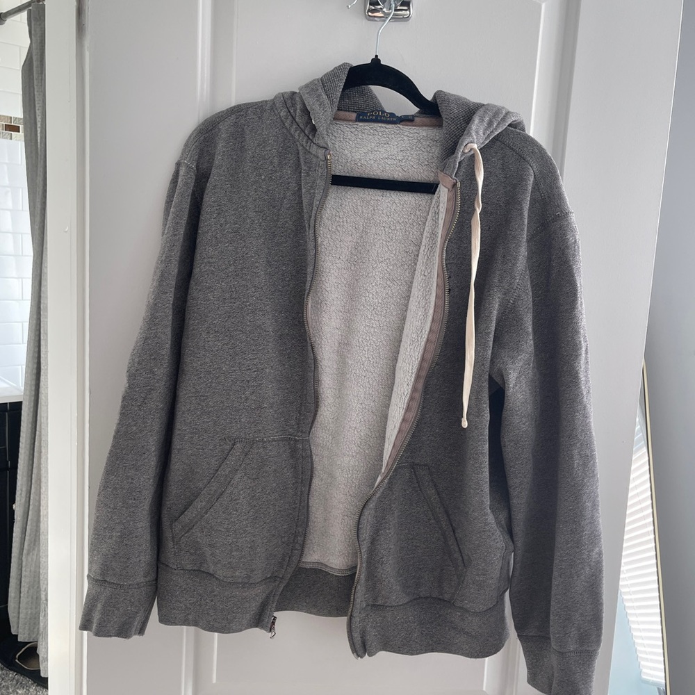 Polo by Ralph Lauren Gray Zip Up Sweater